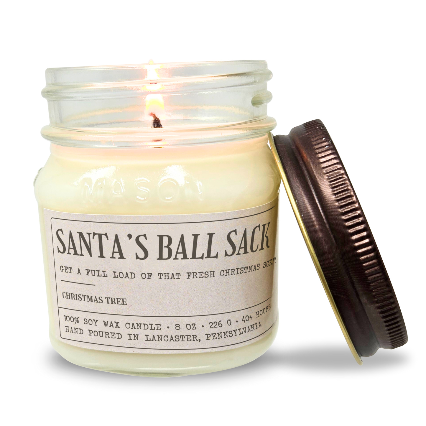 Santa's Ball Sack - 8oz Soy Wax Candle