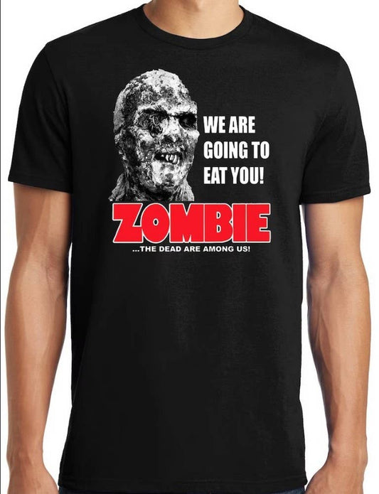 Big and Tall Zombie Classic Horror Movie T-Shirt - The Oddity Den