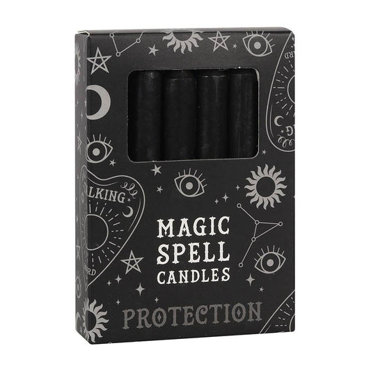 Black 'Protection' Magic Spell Candles - The Oddity Den