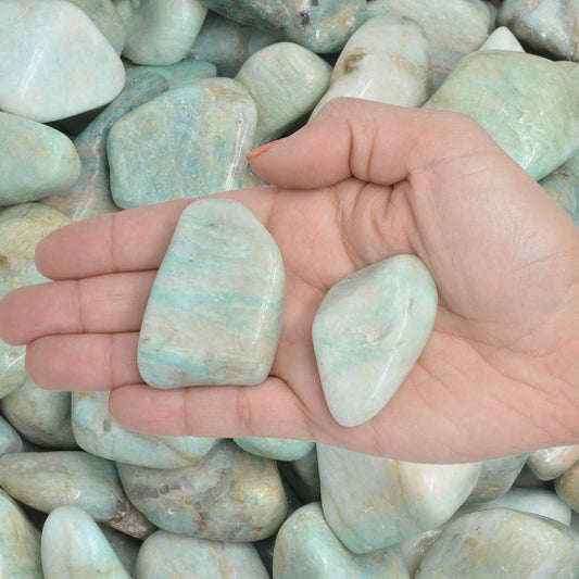 Fantasia Mining - Tumbled Amazonite - XL - B Grade - Brazil (1 lb)