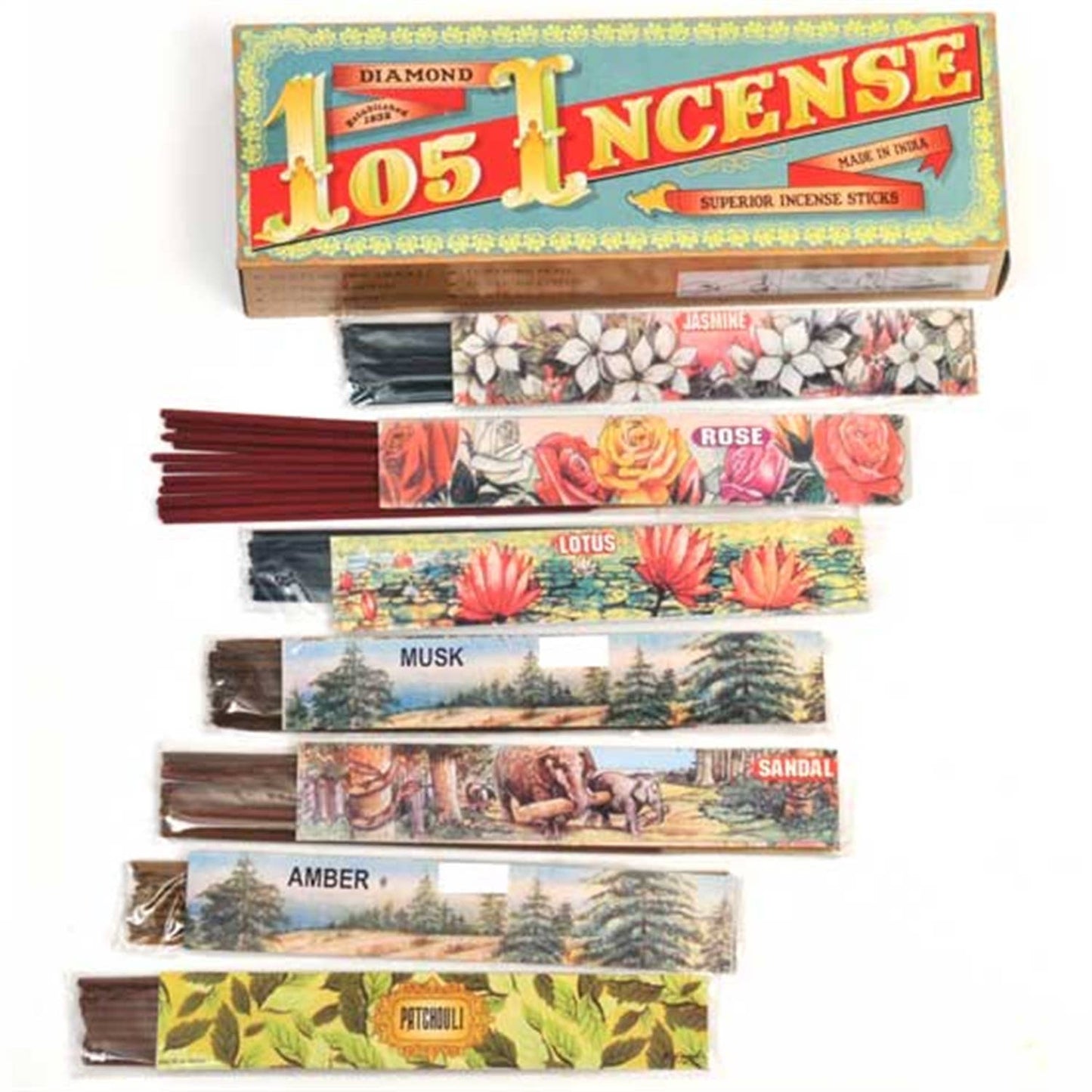 Diamond 105 Incense - 7 scents - The Oddity Den