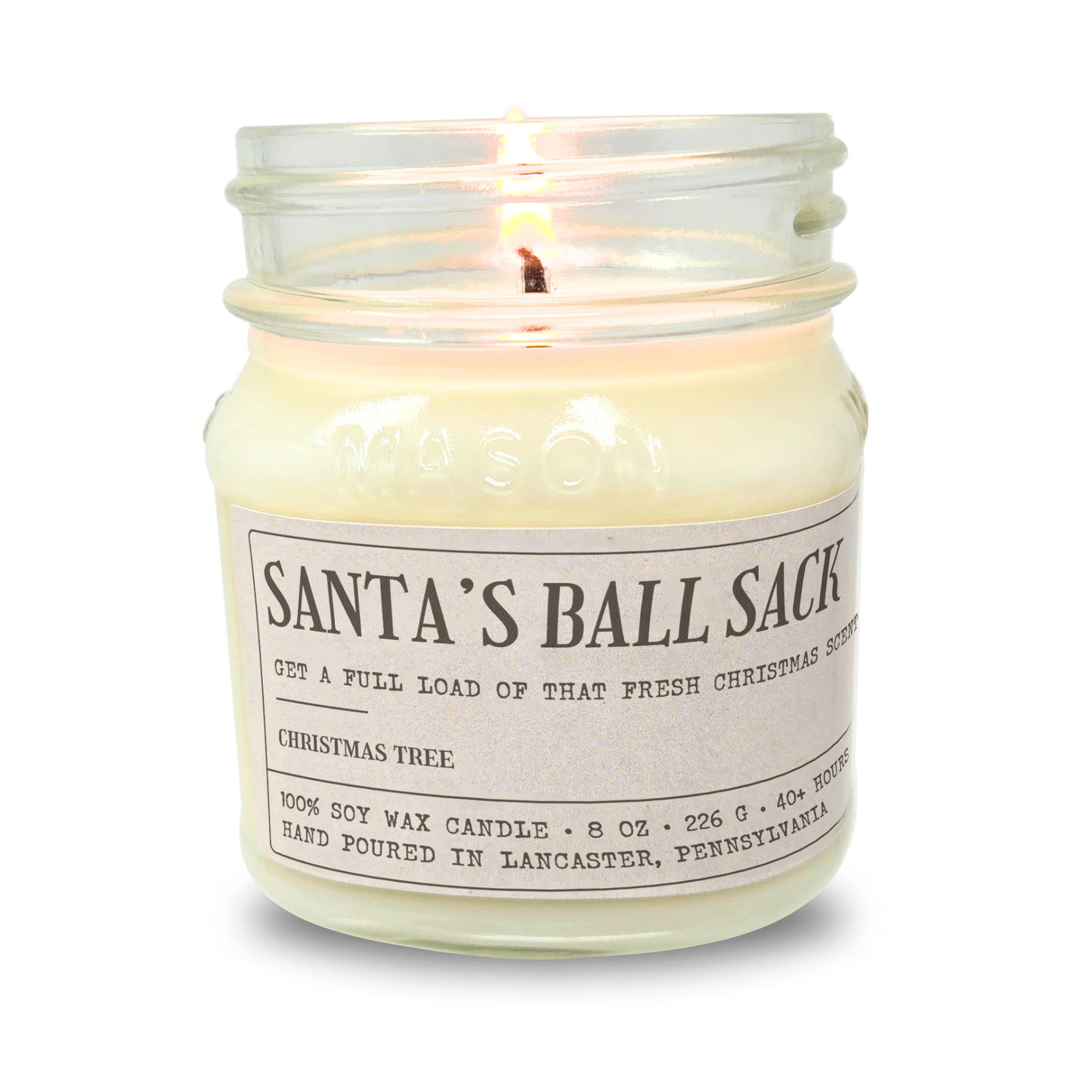 Santa's Ball Sack - 8oz Soy Wax Candle