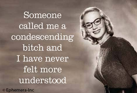 Ephemera - Magnet: Someone called me a condescending bitch - The Oddity Den