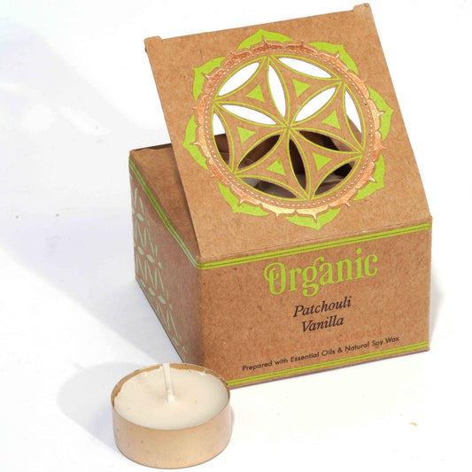 Patchouli Vanilla - Organic Goodness Tealight Candles - The Oddity Den