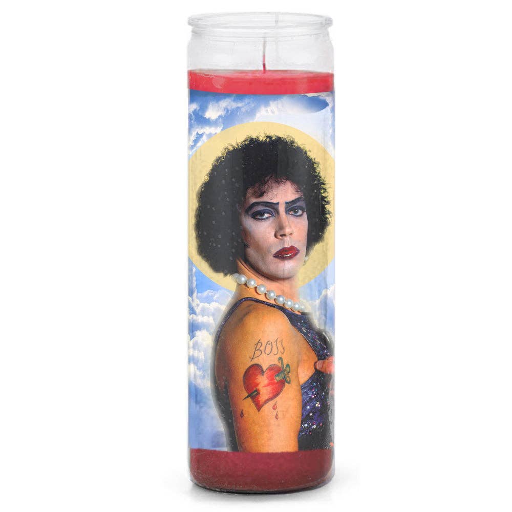 Shady Front - Saint Frank-N-Furter "Rocky Horror" Prayer Candle - The Oddity Den