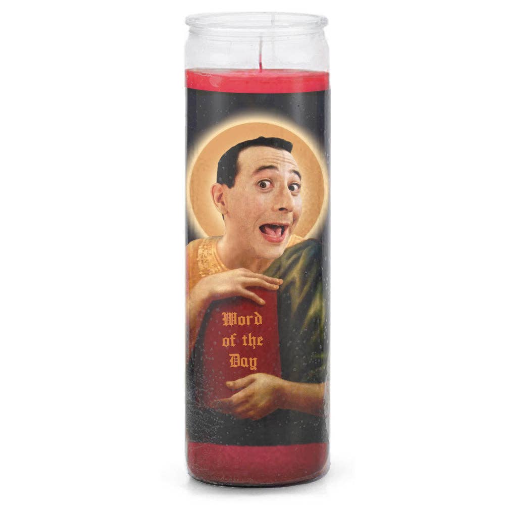 Shady Front - Saint Pee Wee Herman Prayer Candle - The Oddity Den