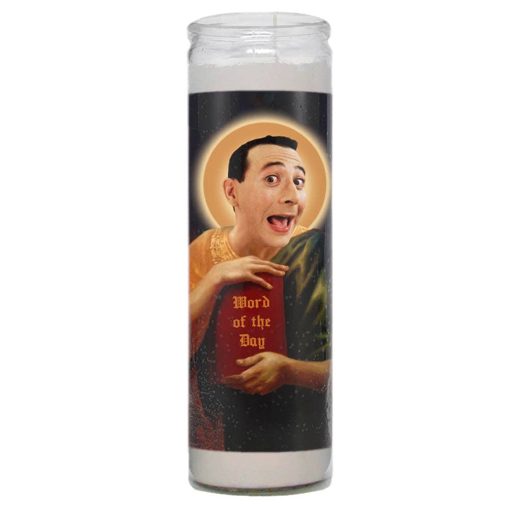 Shady Front - Saint Pee Wee Herman Prayer Candle - The Oddity Den