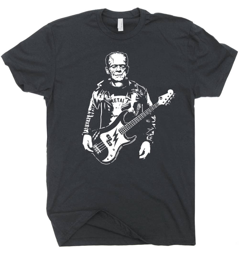 Shirtmandude Co - Bass Guitar Shirt Cool Vintage Rock T Shirt Music Band Tee - The Oddity Den