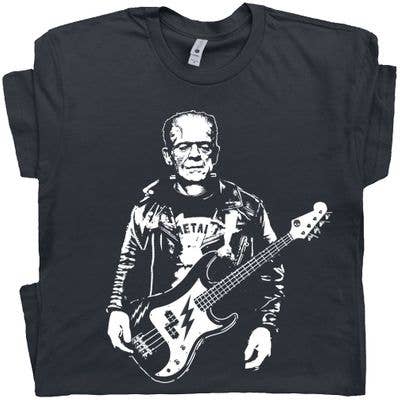 Shirtmandude Co - Bass Guitar Shirt Cool Vintage Rock T Shirt Music Band Tee - The Oddity Den