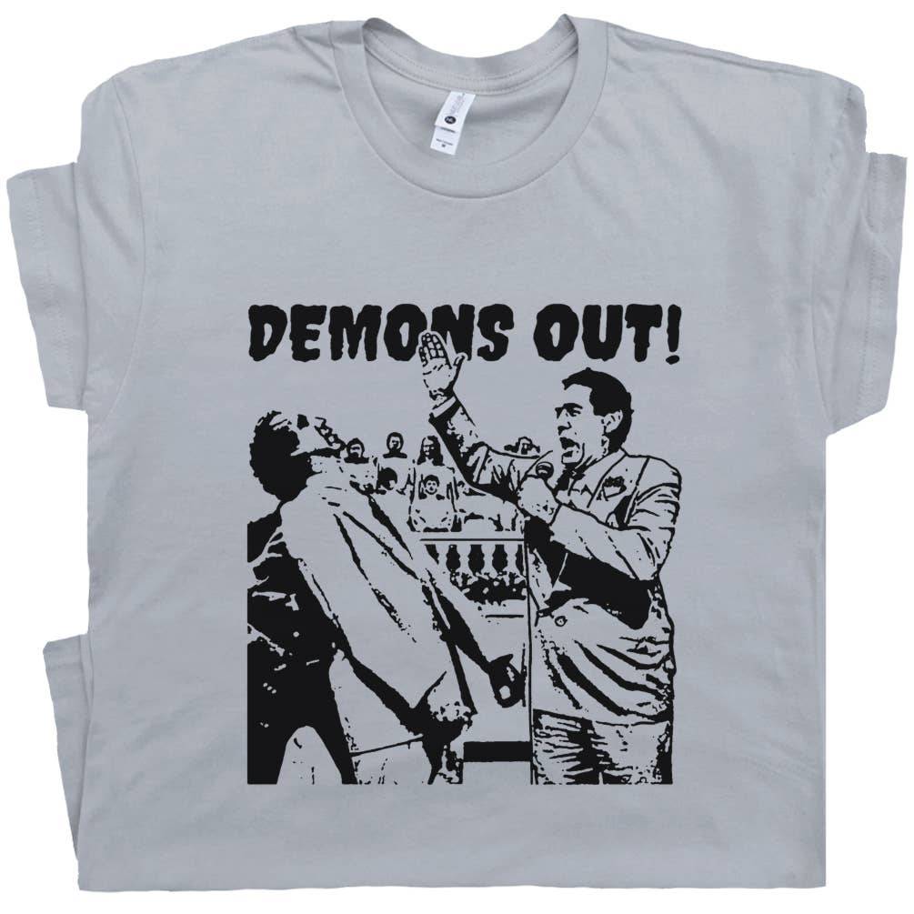 Shirtmandude Co - Demons Out Shirt Weird Occult Horror Movie Exorcist Cult T - The Oddity Den