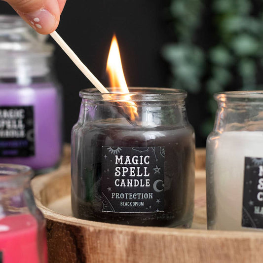 Something Different Wholesale - Opium 'Protection' Magic Spell Mini Candle Jar - The Oddity Den