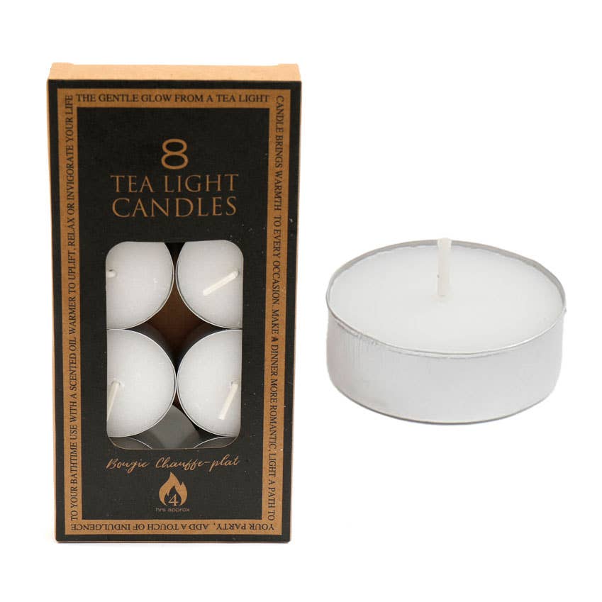 Something Different Wholesale - Pack of 8 4 - Hour Unscented Tealight Candles - The Oddity Den