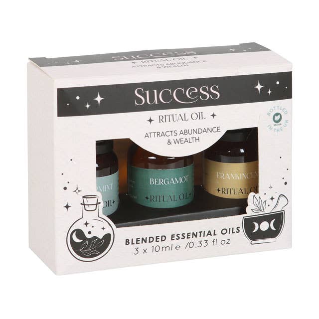 Something Different Wholesale - Set of 3 Success Ritual Blended Essential Oils - The Oddity Den