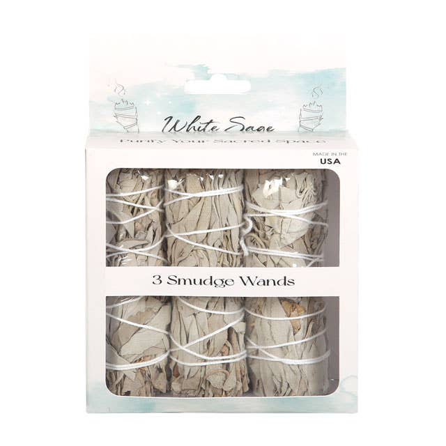 Something Different Wholesale - Set of 3 White Sage Smudge Stick Wands - The Oddity Den