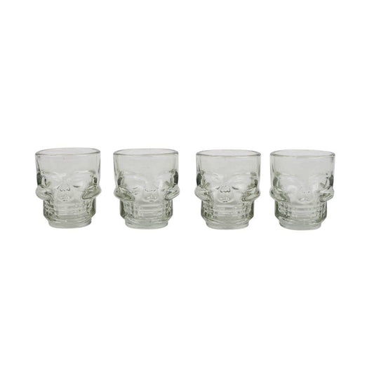 Something Different Wholesale - Set of 4 Skull Shot Glasses Set - The Oddity Den