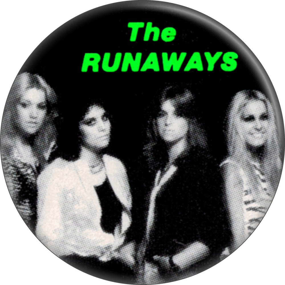 Square Deal Recordings & Supplies - Pin - on Button - 1.5 Inch - Runaways, The / Joan Jett - The Oddity Den