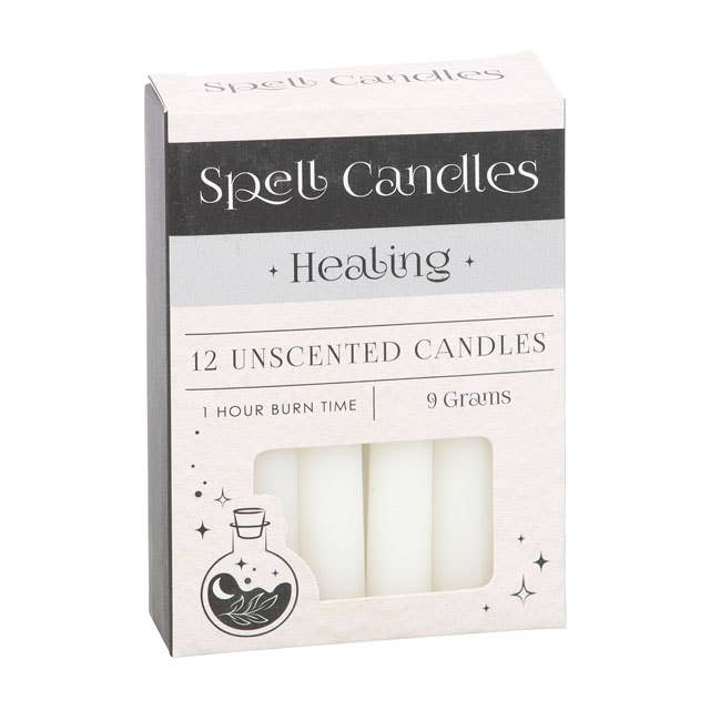 White Healing Magic Spell Candles - Pack of 12 - The Oddity Den