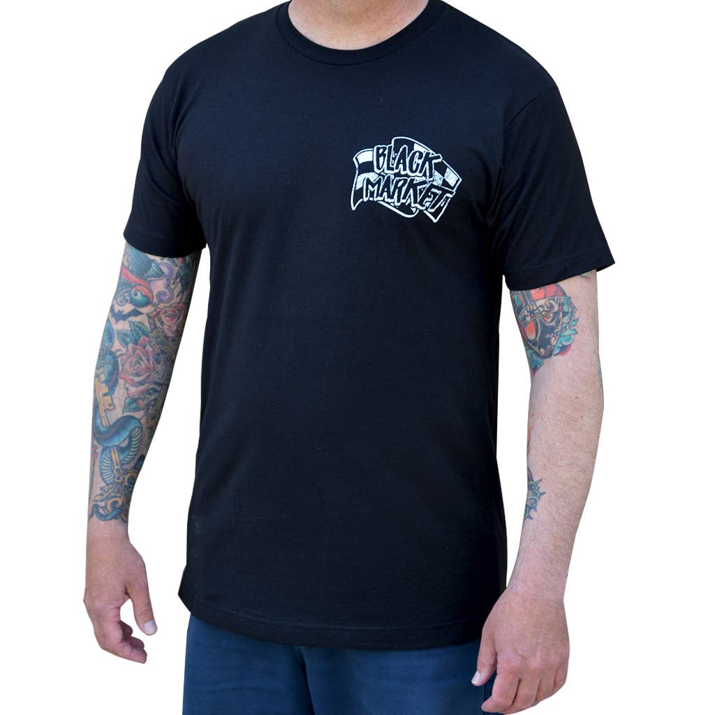 Black Market Art - Death Ride - Men's T-Shirt - The Oddity Den