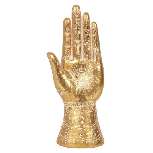 Gold Hamsa Hand Ornament - The Oddity Den