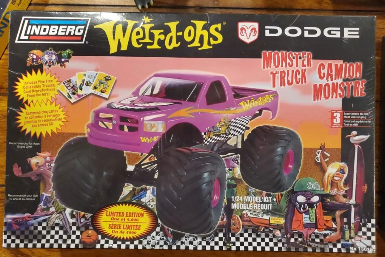 Limited Edition Weird Ohs Dodge Monster Truck Model Kit - The Oddity Den