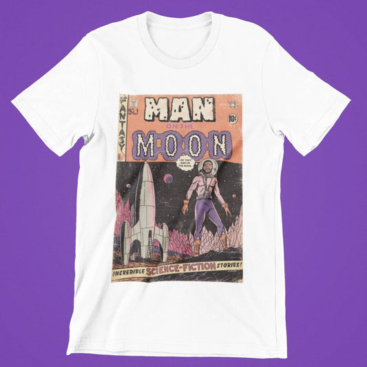 Man On The Moon Graphic Tee: XL - The Oddity Den