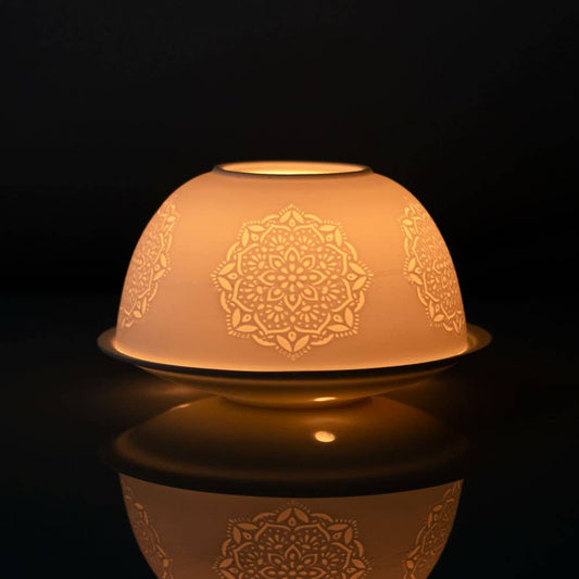Mandala Dome Tealight Holder - The Oddity Den