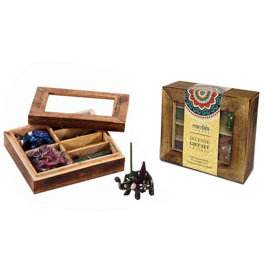 Mandala Incense Gift Set in Wooden Box - The Oddity Den