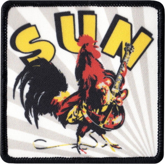 Patch - Sun Records - Rooster Playing Guitar - The Oddity Den
