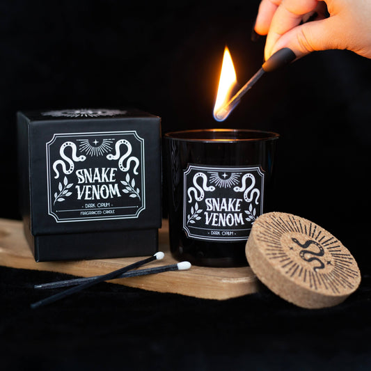 Snake Venom Dark Opium Gothic Candle - The Oddity Den