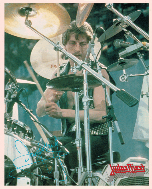 Square Deal Recordings & Supplies - Vintage 8x10 Photo - JUDAS PRIEST - Dave Holland - The Oddity Den