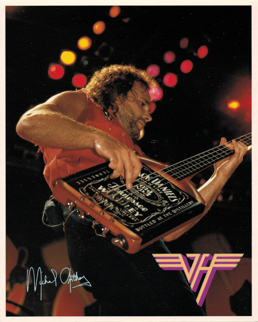 Square Deal Recordings & Supplies - Vintage 8x10 Photo - VAN HALEN - Michael Anthony - The Oddity Den