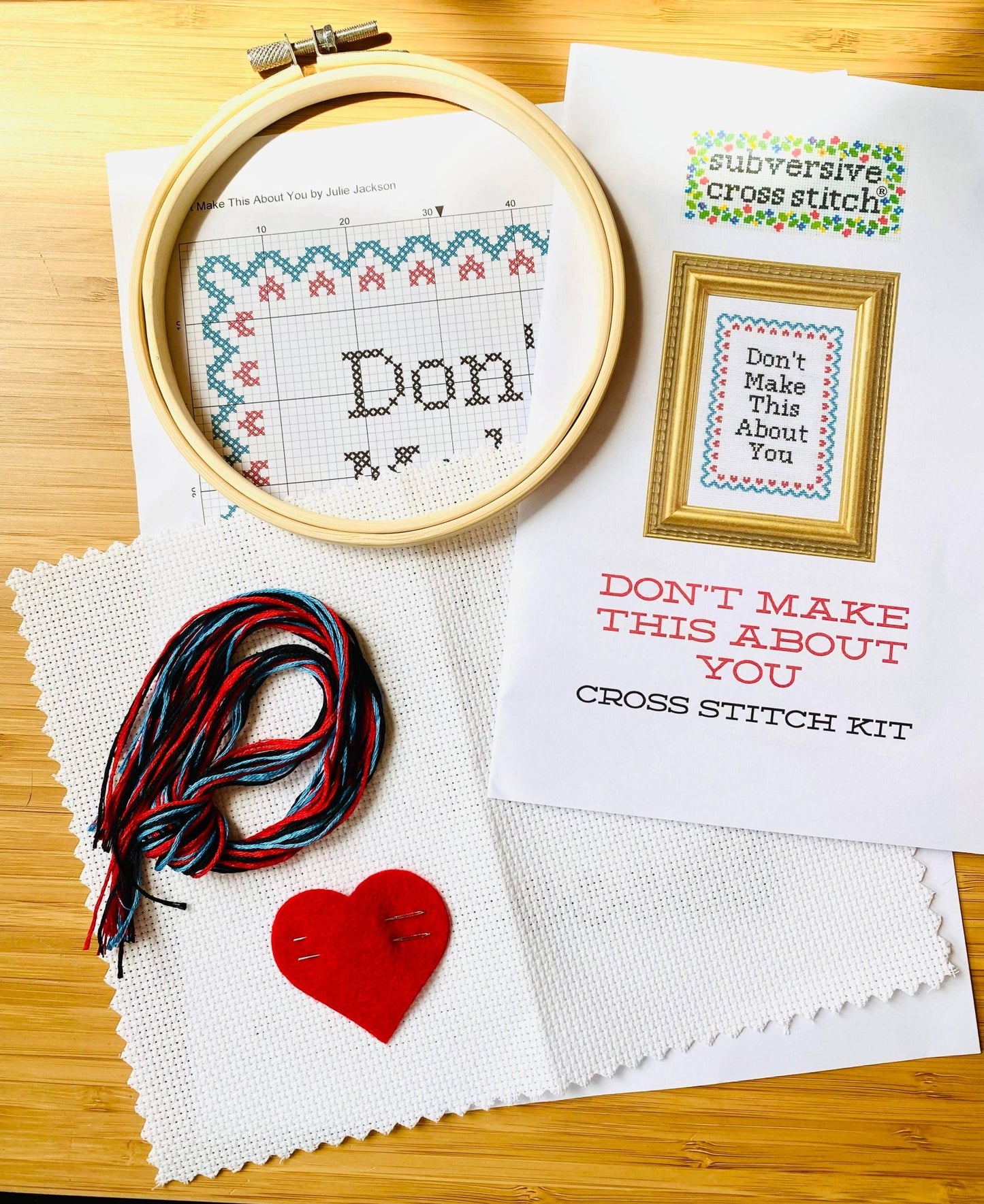 Subversive Cross Stitch - Keep Your F*cking Shit Together: Deluxe Kit - The Oddity Den