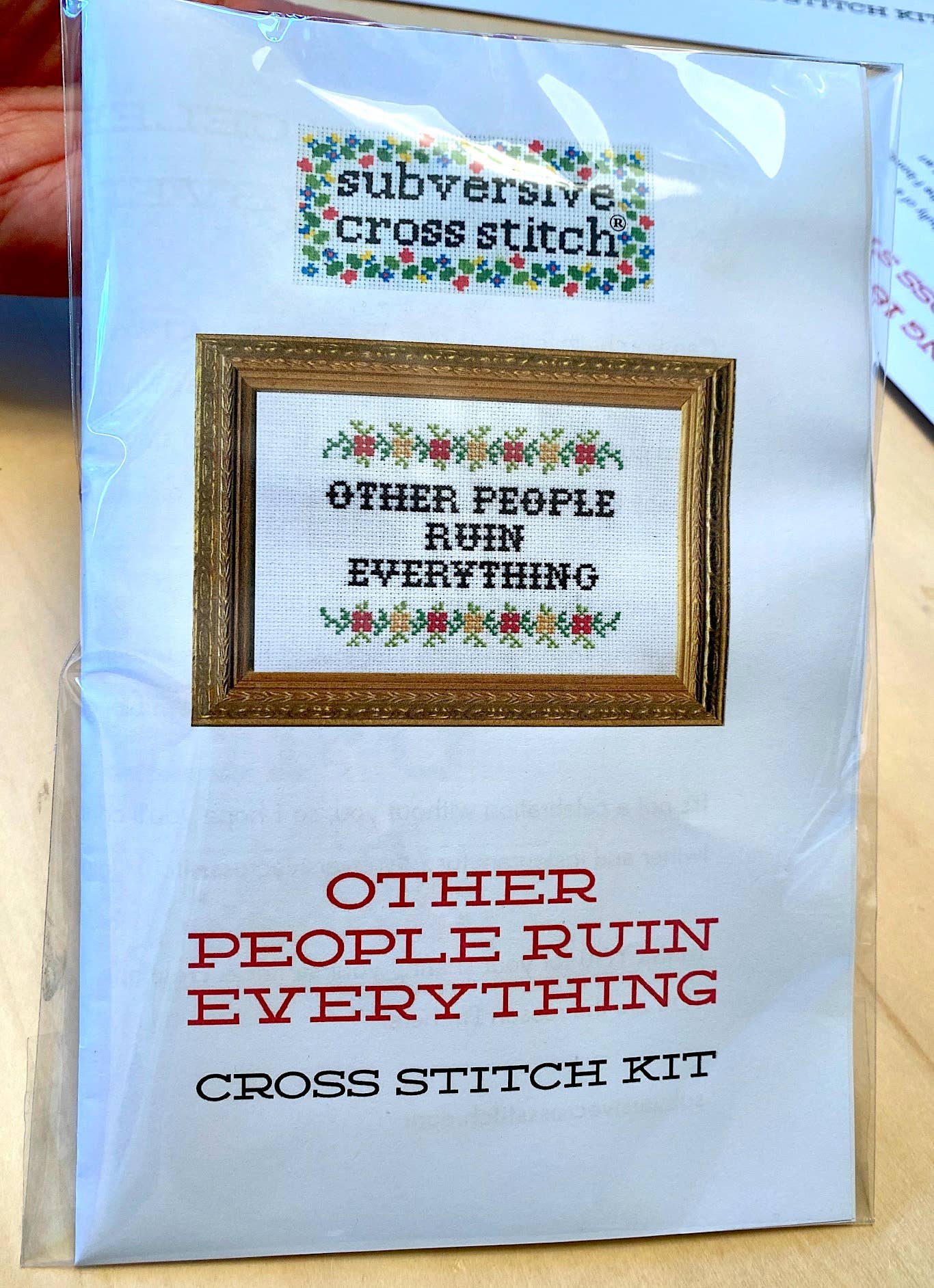 Subversive Cross Stitch - Keep Your F*cking Shit Together: Deluxe Kit - The Oddity Den