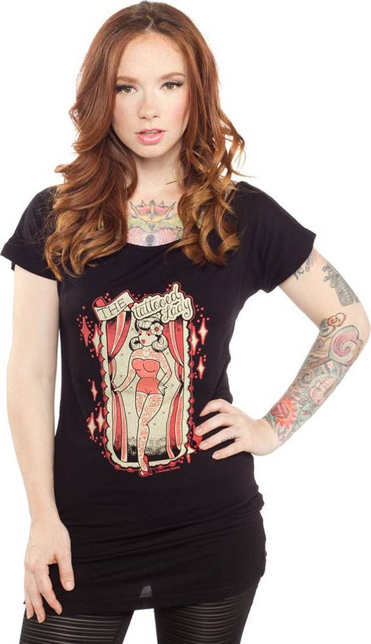 "The Tattooed Lady" SMALL Tunic Top - The Oddity Den