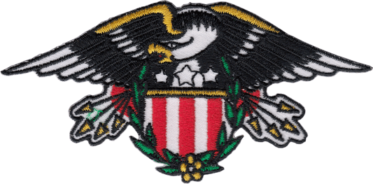 Traditional Patriotic Eagle Patch - The Oddity Den